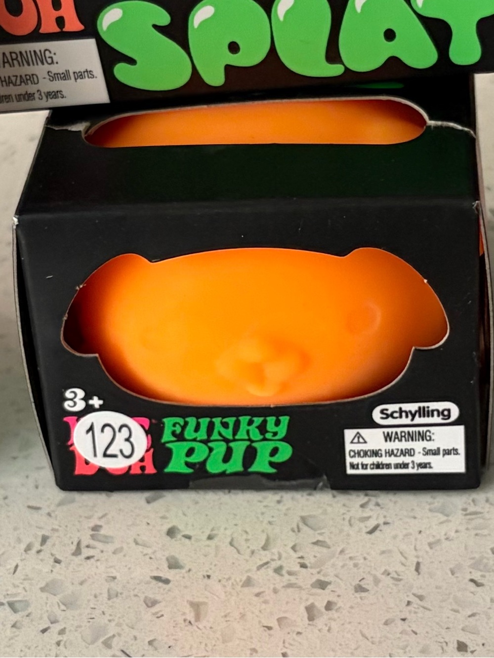 Schylling Funky Pup Orange Dog Toy